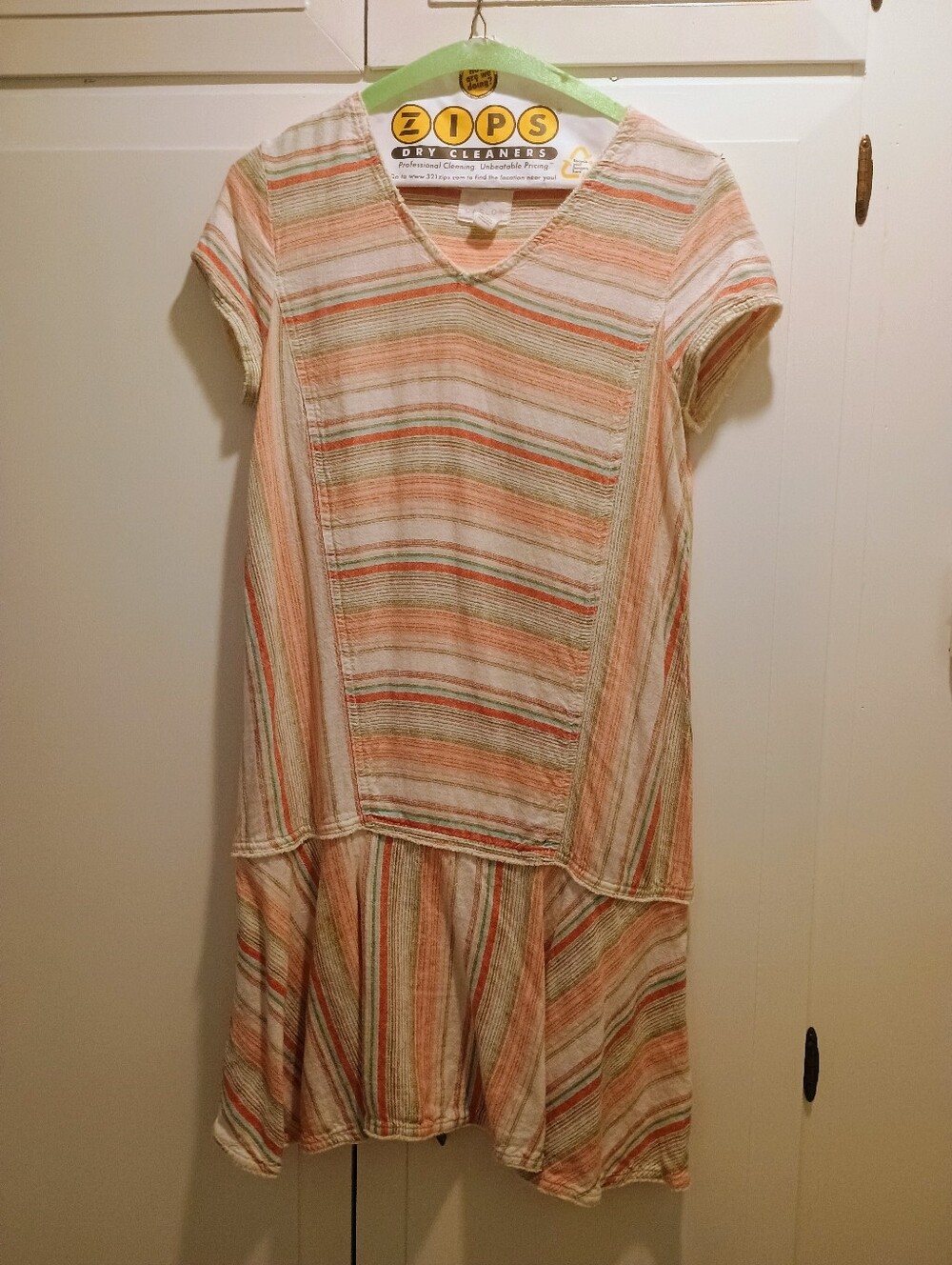 Caslon Striped Knit Top in Coral  & Cream Linen Blend!